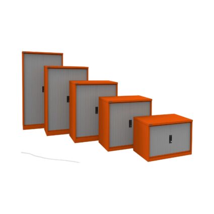 Silverline Two Tone Kontrax Tambour Cupboards