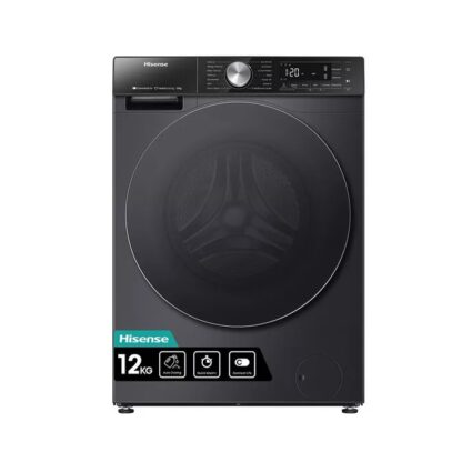 Hisense 5S Series WF5S1245BB 12kg 1400rpm Washing Machine with Auto Dosing & WiFi – Black