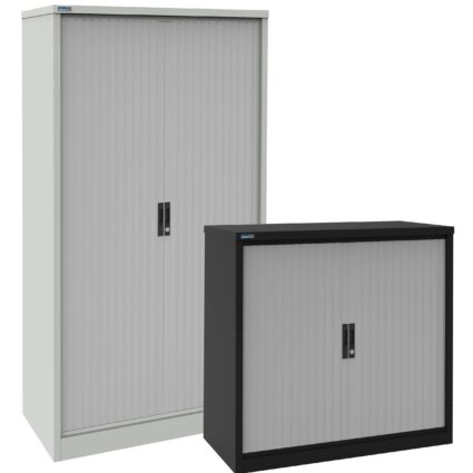 Silverline Kontrax Tambour Cupboards